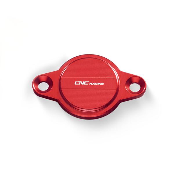 CNC Racing red Streaks timing inspection cover Ducati DesertX 937 2022-2024