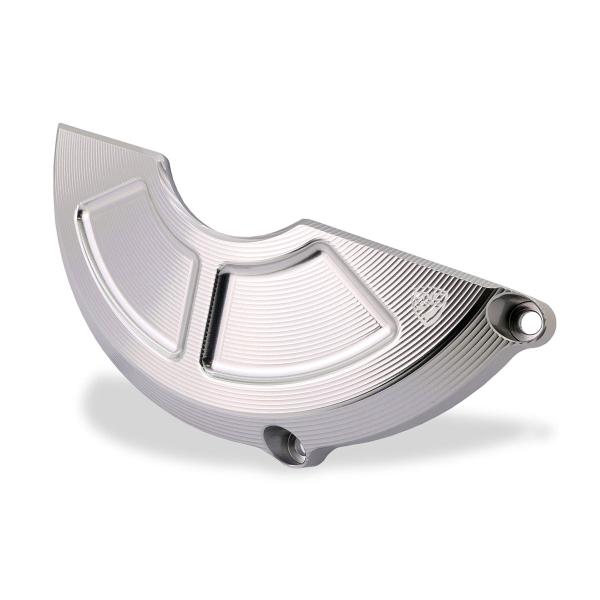 CNC Racing silver RPS alternator cover protection Aprilia RS660 2021-2022