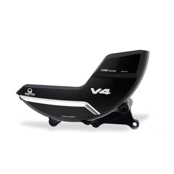 CNC Racing black/silver Pramac clutch cover protection Ducati Multistrada V4 Rally 2023-2024