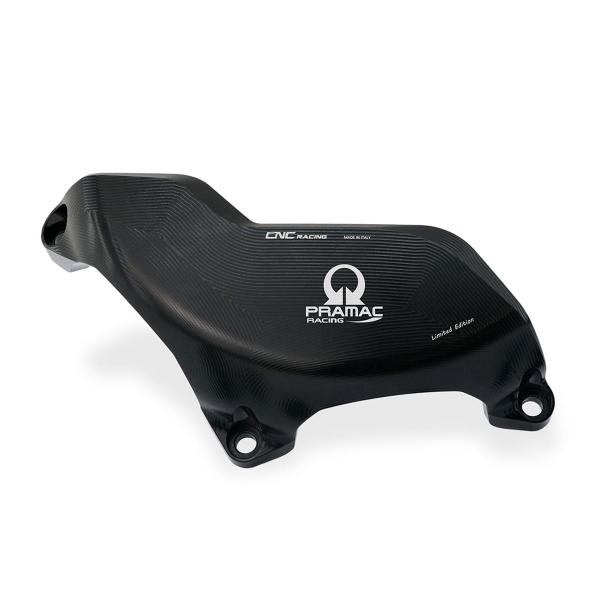 CNC Racing black Pramac clutch cover protection Ducati Streetfighter V2 2022-2024