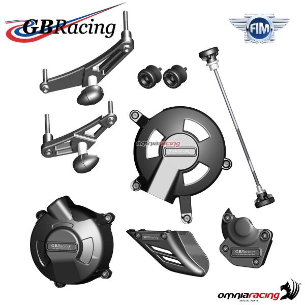 Kit completo protezione carter motore/catena/ruota/telaio GBRacing Triumph Street Triple R 11-2012
