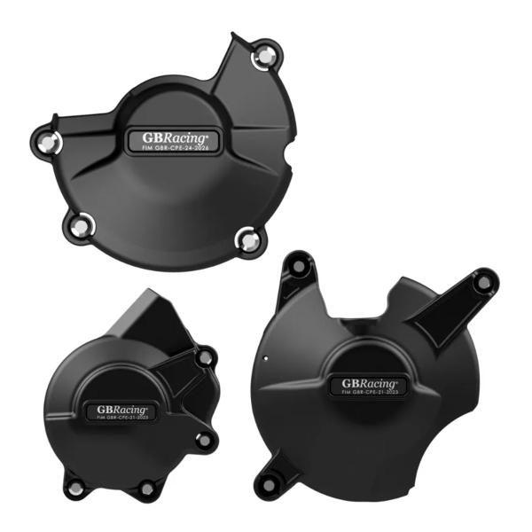 Complete engine crankcase cover protection set GBRacing Honda CBR600RR 2009-2024