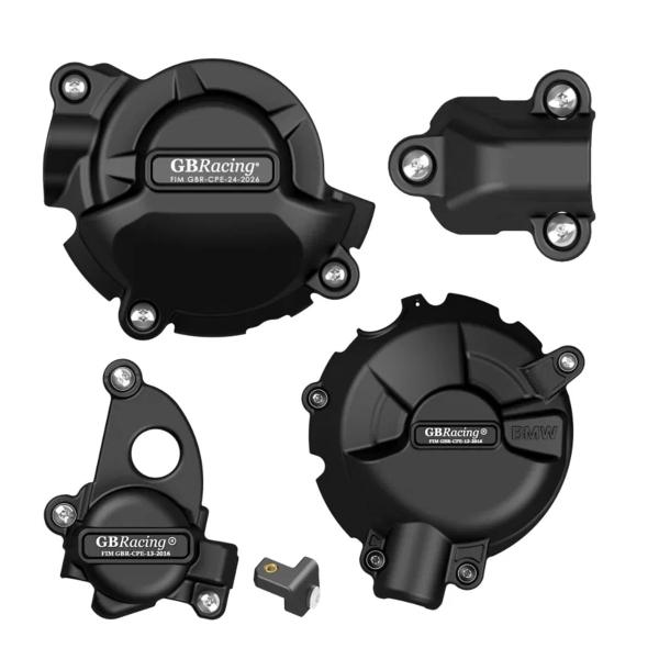 Complete engine crankcase cover protection set GBRacing BMW M1000R 2023-2025