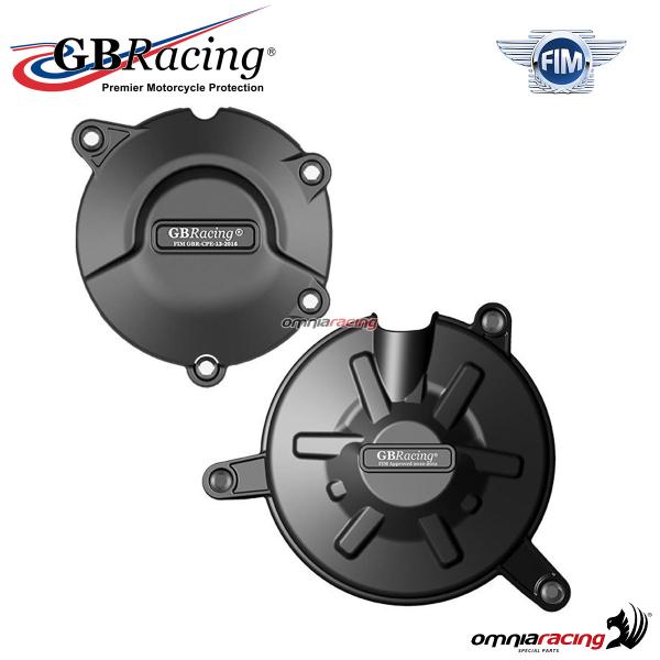 Complete engine crankcase cover protection set GBRacing for Aprilia RSV4 2021-2023