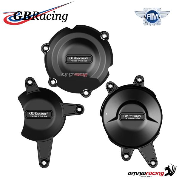 Set completo protezione carter motore GBRacing per Honda VFR400 NC30/NC35 1988-1994