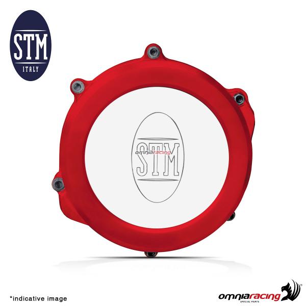 Carter frizione trasparente CLG o Audax STM off-road colore rosso per Honda 450 2019>