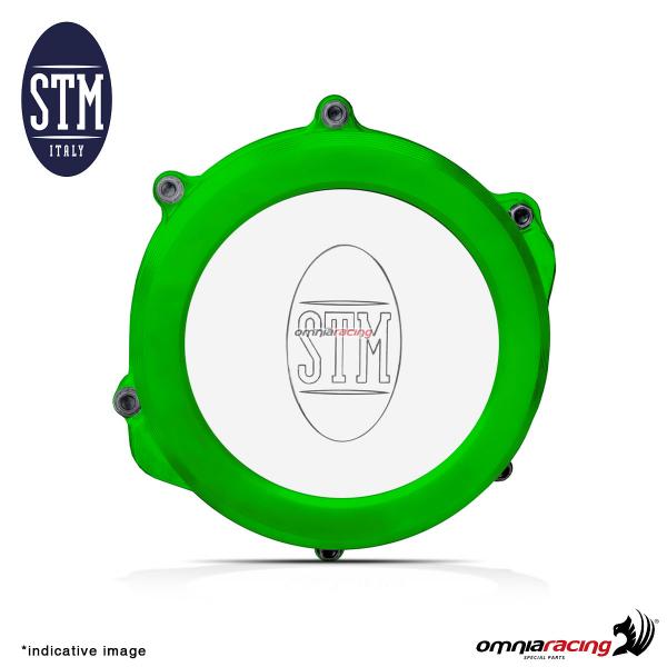 Carter frizione trasparente CLG o Audax STM off-road colore verde per Kawasaki 450 2019>