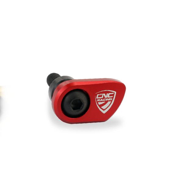 CNC Racing red ABS sensor protection Ducati Multistrada V4 2021-2024