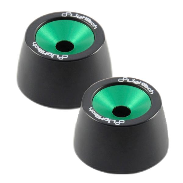 Lightech green front rear wheel axle protector kit Kawasaki Z650 2017-2024