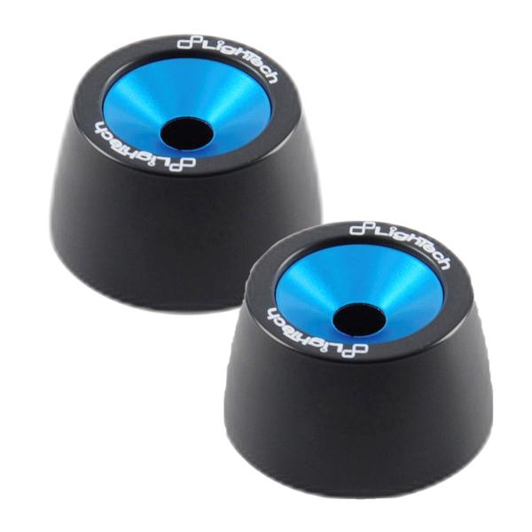 Lightech blue cobalt front rear wheel axle protector kit Yamaha Tracer 7 2020-2023