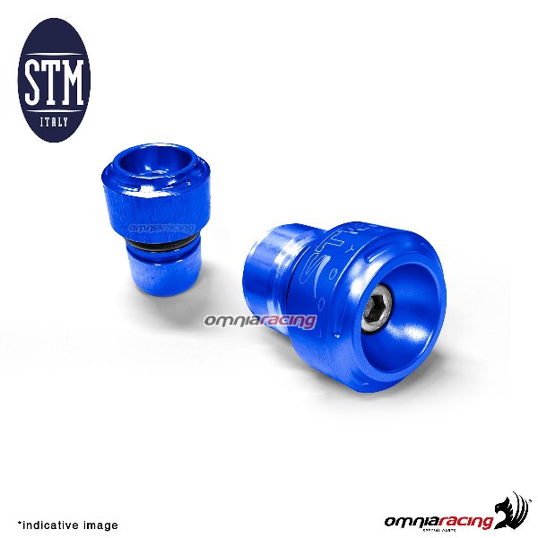 protection cap 2 pcs front fork blue color for Ducati