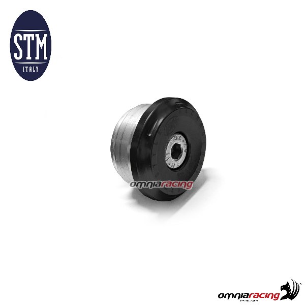 Protection cap frame hole STM diameter 24mm black color for Ducati