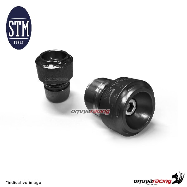 protection cap 2 pcs front fork black color for Ducati