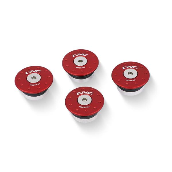 CNC Racing red frame caps Ducati 999 2002-2006