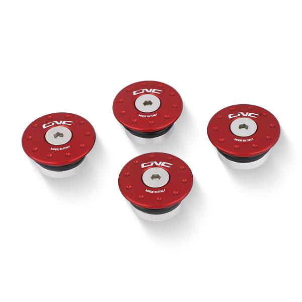 CNC Racing red frame caps Ducati SportClassic GT1000 2007-2010
