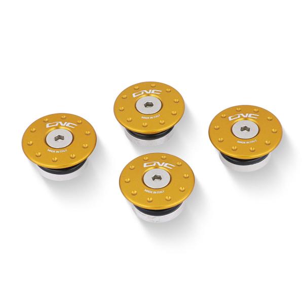 CNC Racing gold frame caps Ducati 916 1994-1999
