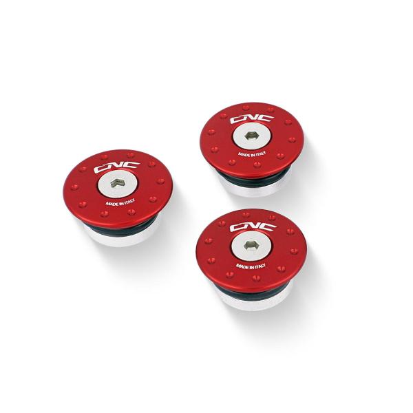 CNC Racing red frame caps Ducati Sport Touring ST2 1997-2003