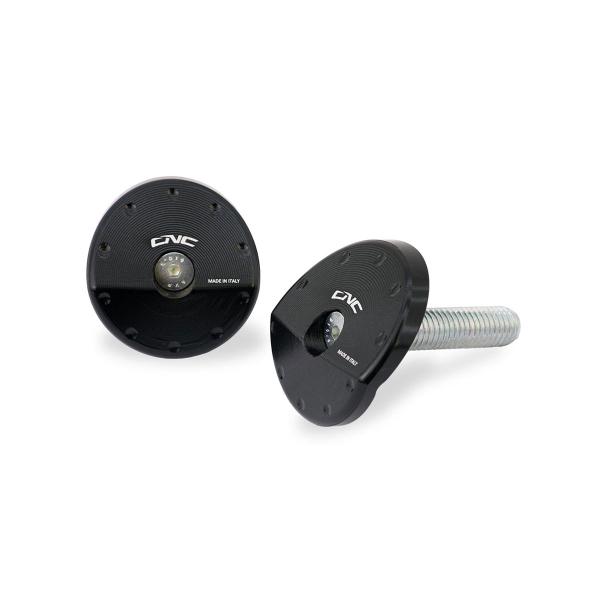 CNC Racing black inclined truss frame caps Ducati Multistrada 1200 2010-2014