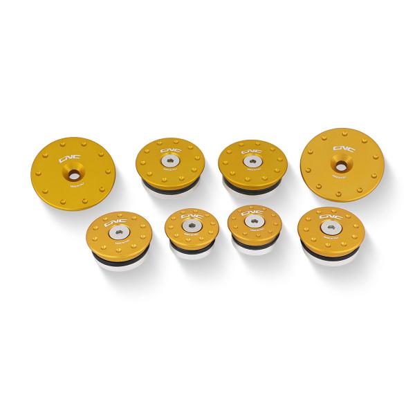 CNC Racing gold frame caps Ducati Diavel 1200 2011-2018
