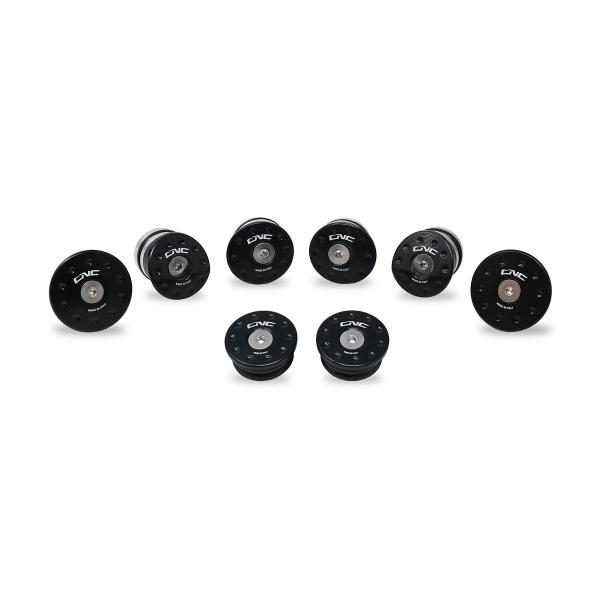 Tappi telaio CNC Racing nero Mv Agusta Brutale 800 2012-2019