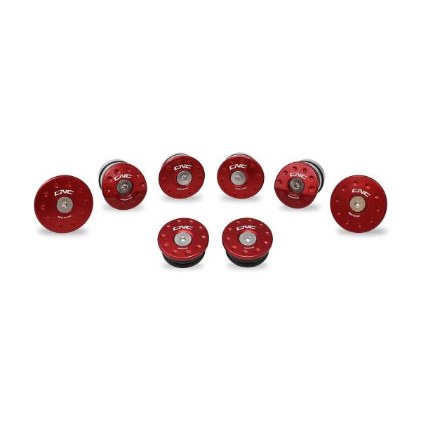 CNC Racing red frame caps Mv Agusta Dragster 800RR 2015-2024