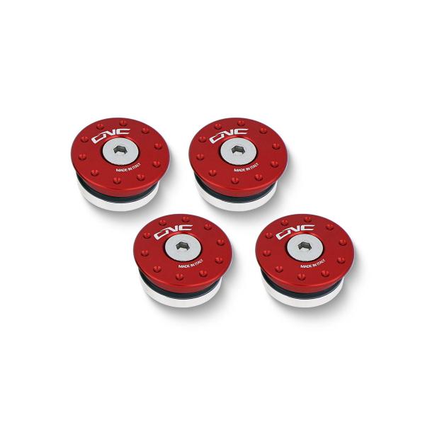 CNC Racing red frame caps Ducati Monster 797 2017-2020