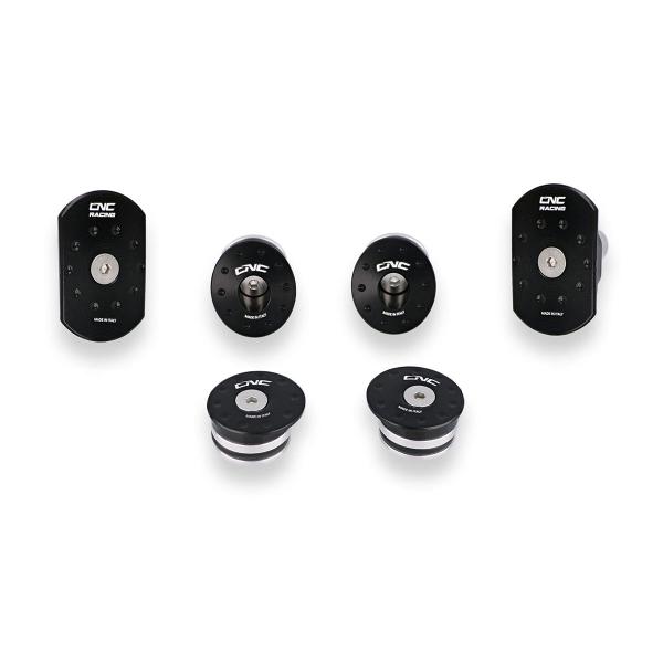 CNC Racing black frame caps Mv Agusta F4 1000 RC 2015-2019