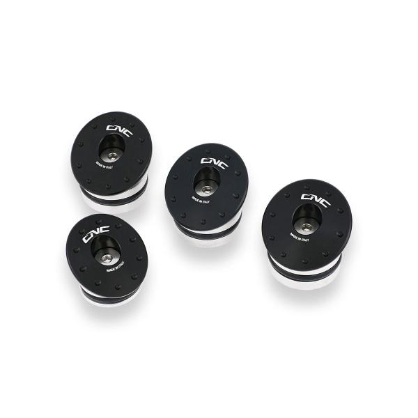 CNC Racing black frame caps Ducati Monster 821 2014-2020