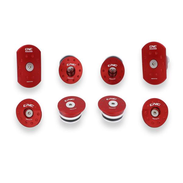 CNC Racing red frame caps Mv Agusta Brutale 1090 Corsa 2013-2016
