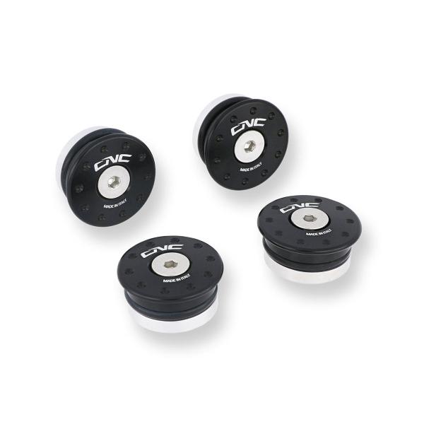 CNC Racing black small hole frame caps Ducati Multistrada 1200 2015-2017