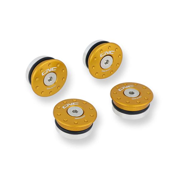 CNC Racing gold small hole frame caps Ducati Multistrada 1200 2015-2017
