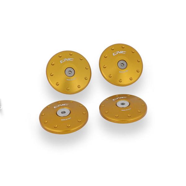 CNC Racing gold large hole frame caps Ducati Multistrada 950S 2019-2021
