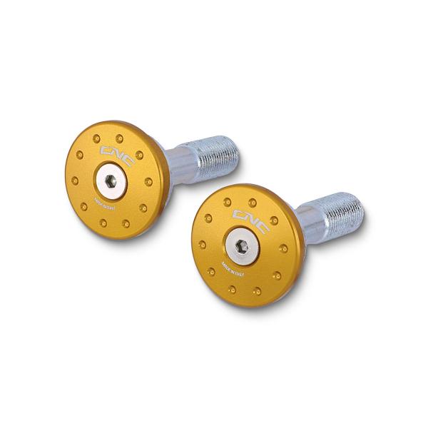 CNC Racing gold small hole frame cap kit Ducati Panigale V4 2018-2024