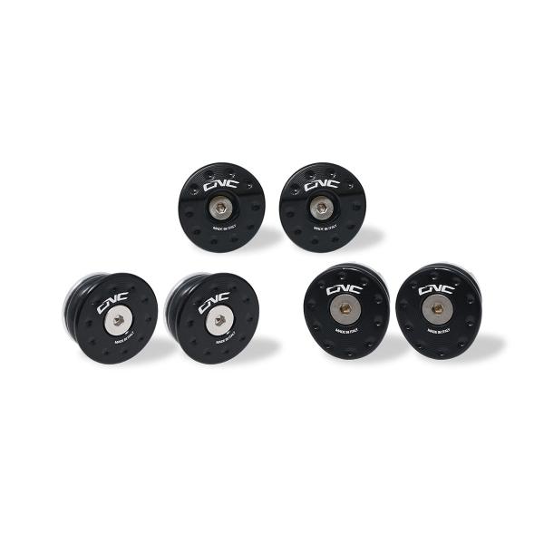 CNC Racing black front tube frame cap kit Mv Agusta Brutale 1000 Nurburgring 2021-2022