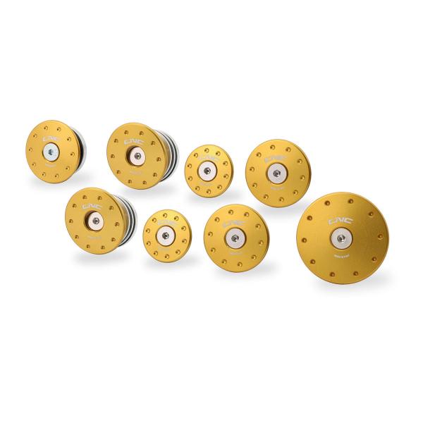 CNC Racing gold frame cap kit Ducati Monster 937 2021-2024