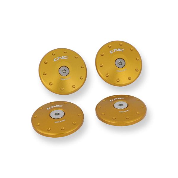 CNC Racing gold large hole frame caps Ducati Multistrada 1200 2015-2017