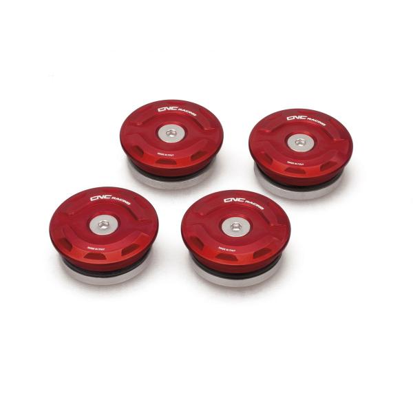 CNC Racing red frame caps Ducati XDiavel 1262 2016-2023