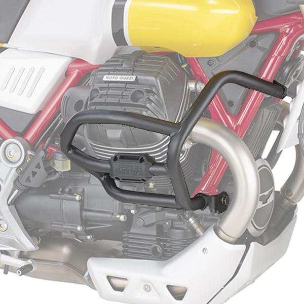 Protezione paramotore Givi nero Moto Guzzi V85TT 2019-2022