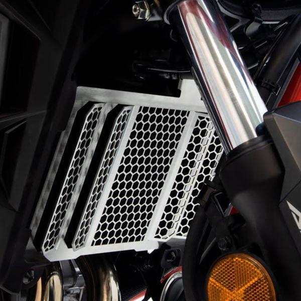 Isotta silver aluminum radiator grate protection Honda CB500X 2019-2023