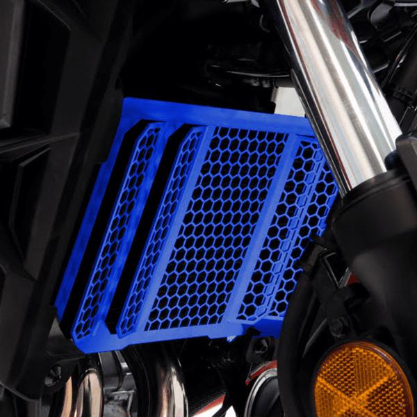 Isotta blue aluminum radiator grate protection Honda NX500 2024
