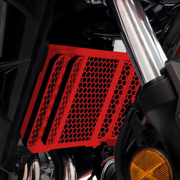 Protezione griglia radiatore alluminio Isotta Rosso Honda NX500 2024