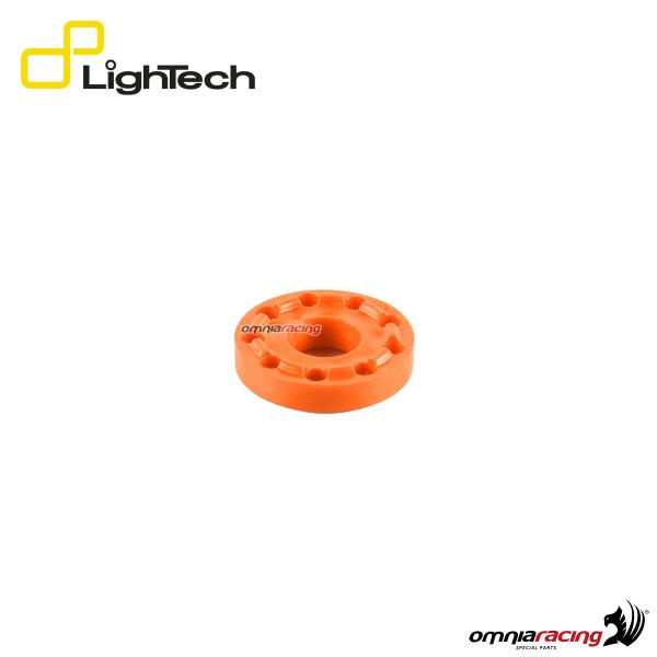 Lightech coppia di gommini per protezione telaio / tamponi paratelaio colore arancione
