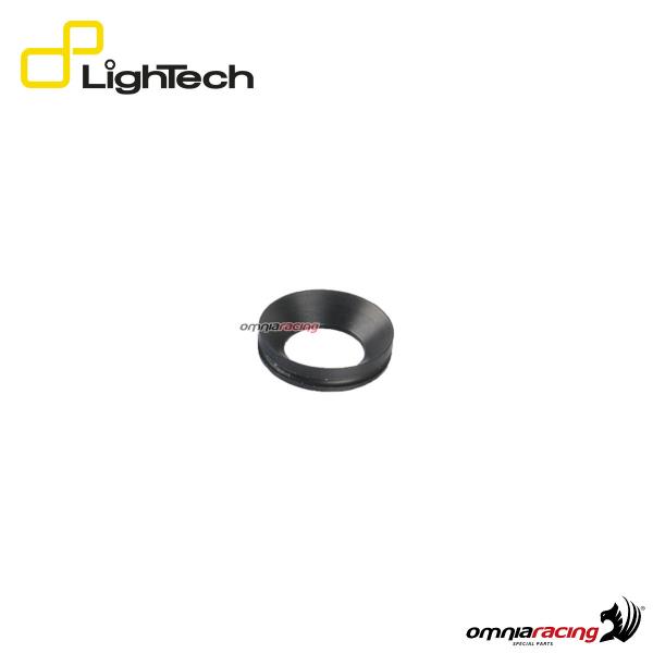 Lightech coppia di anelli in alluminio per protezione telaio / tamponi paratelaio colore nero