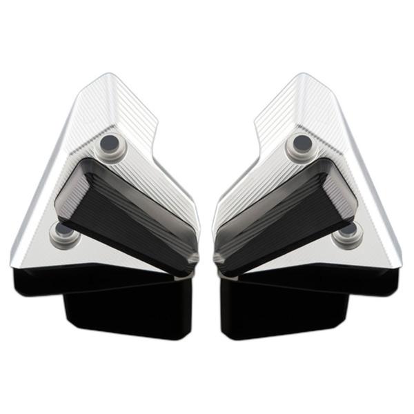 Coppia protezione telaio Lightech tamponi paratelaio Silver Kawasaki Z800 2013-2016