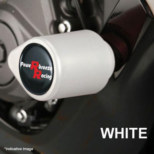 Coppia tamponi telaio PowerBronze bianchi Ducati Diavel 1260 / S 2019-2023