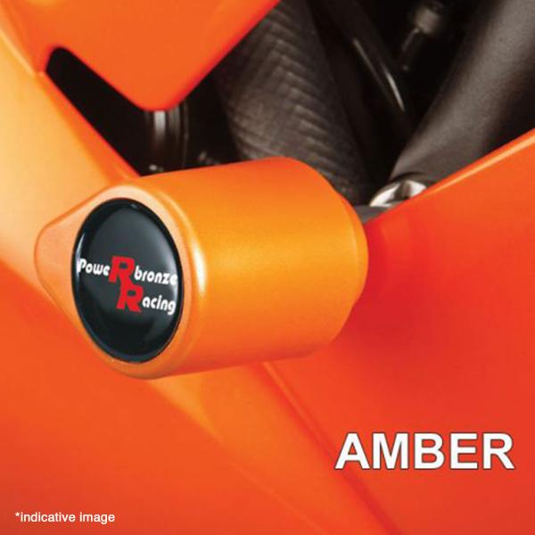 Coppia tamponi telaio PowerBronze ambra Suzuki Bandit 1250 2007-2013