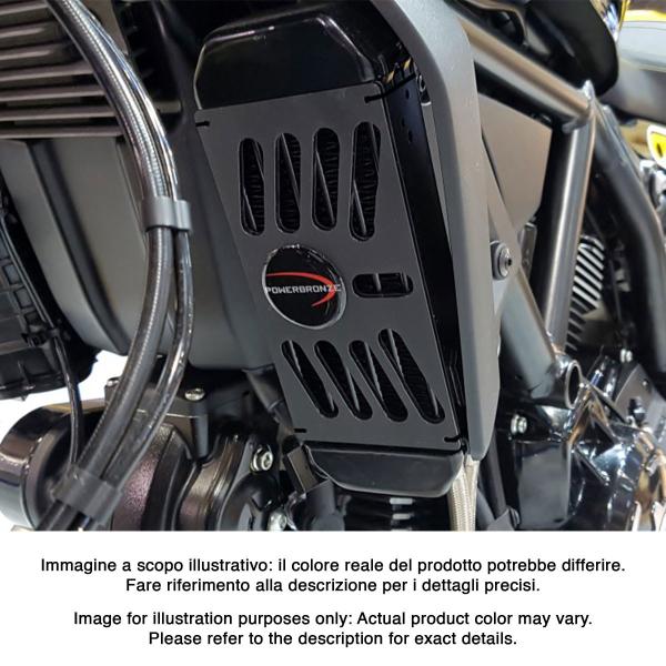 Griglia protezione radiatore PowerBronze bianco Ducati Scrambler 800 Night shift 2021-2022
