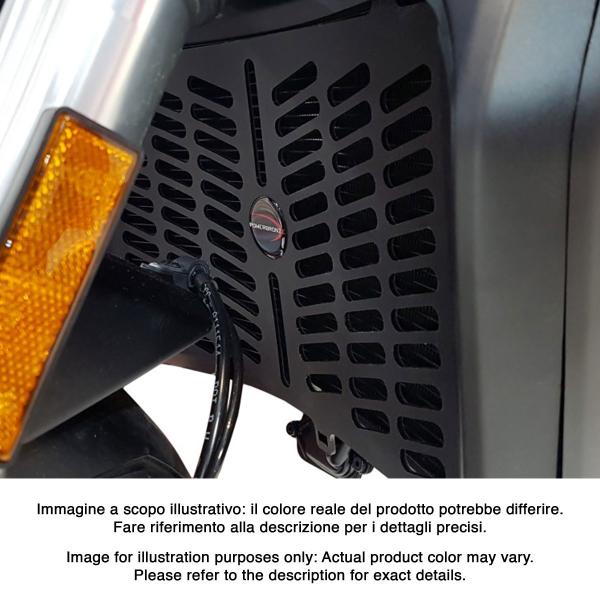 Griglia protezione radiatore PowerBronze nero lucido Ducati Monster 821 2014-2021