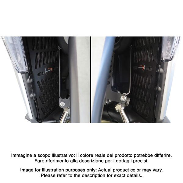 Griglia protezione radiatore PowerBronze nero lucido Ducati Multistrada V4 / S / RS 2021-2024