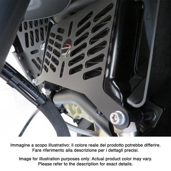 Griglia protezione radiatore olio PowerBronze nero opaco Ducati Multistrada V4 / S / RS 2021-2024